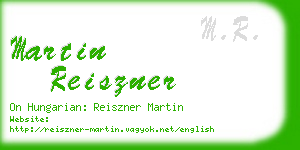 martin reiszner business card